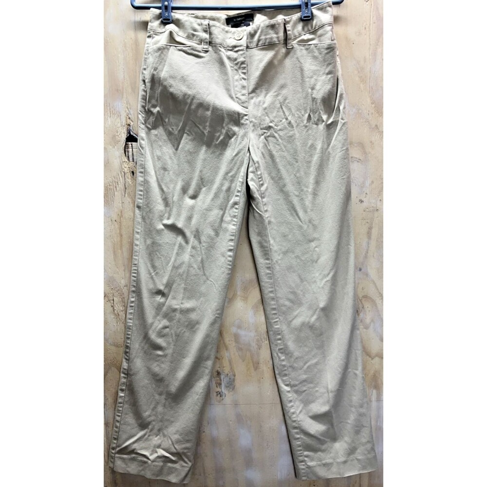 Liz Claiborne Audra Womens Pants Size 8R Khaki Office Career Casual Slacks